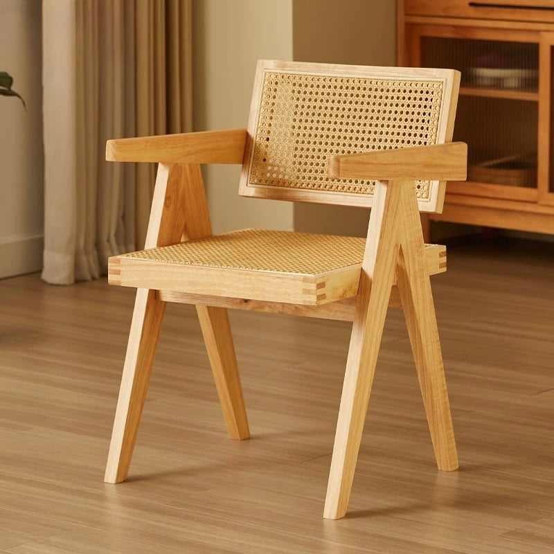 Lagom Rattan Dining Chair, Wood image 1