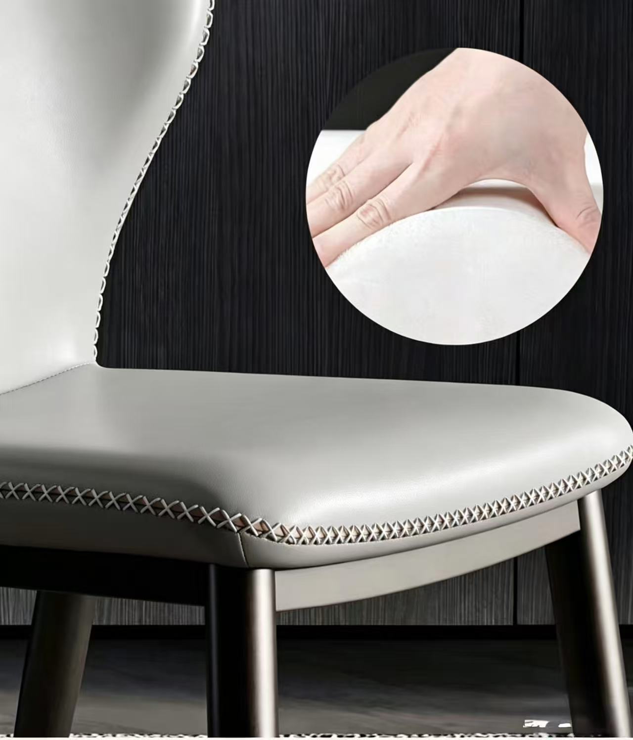 Aster Dining Chair, Grey, Set of 4 image 2
