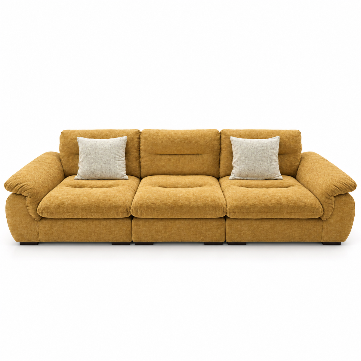 Elara Chenille Sofa with Wide Padded Arms