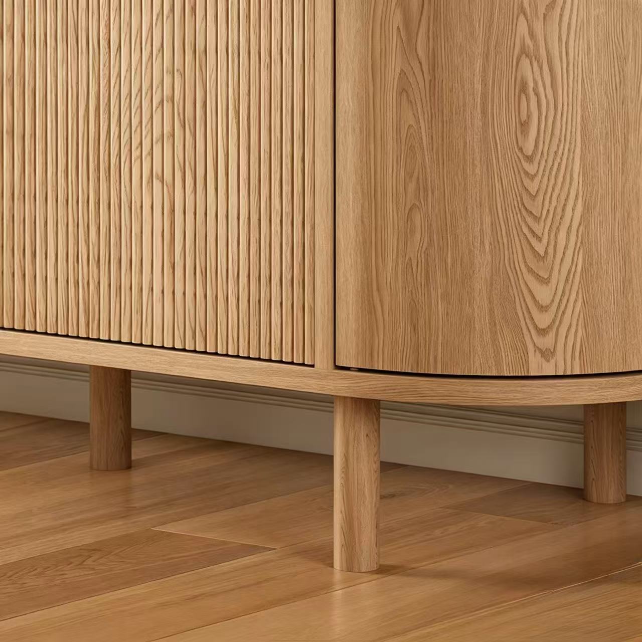 Soren Japandi Wood Sideboard Buffet Cabinet with Storage