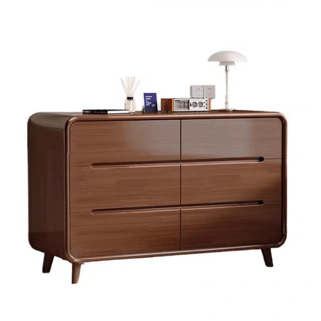 Lagom Nova 6-Drawer Dresser, Walnut image 1
