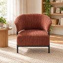 Haven Curved Back Chenille Lounge Chair