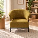 Haven Curved Back Chenille Lounge Chair
