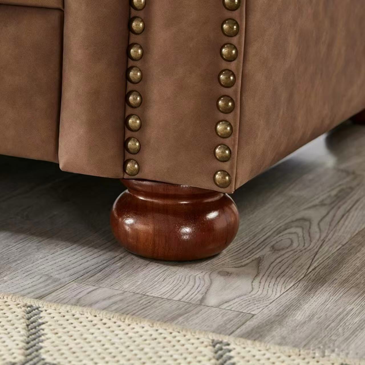 Madison Chesterfield Sofa, Brown
