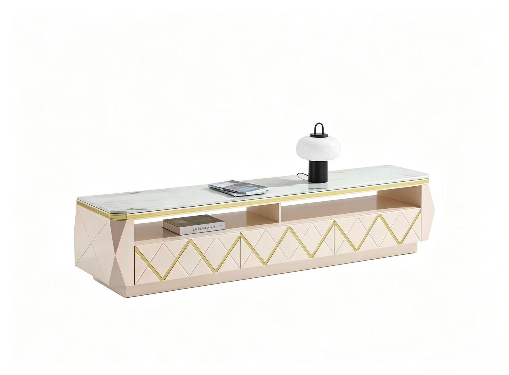 Zahra Palace Entertainment & Coffee Table Set image 4