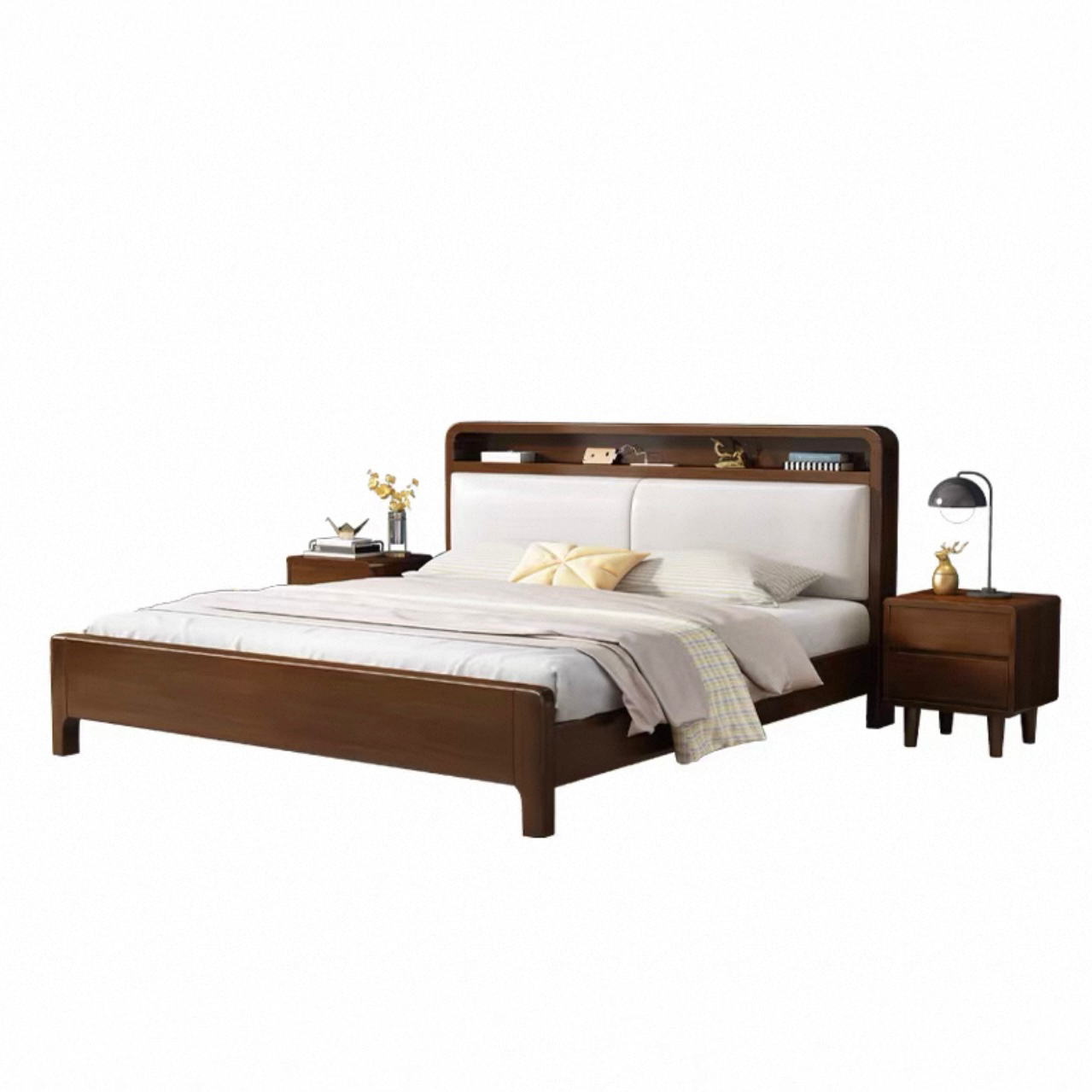 Lagom Haven Storage Bed, Walnut image 2