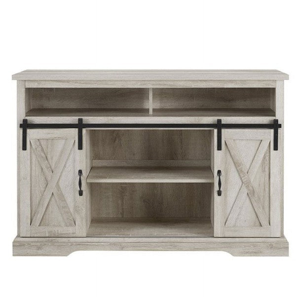 Sliding Barn Door TV Stand - BDWO White Oak image