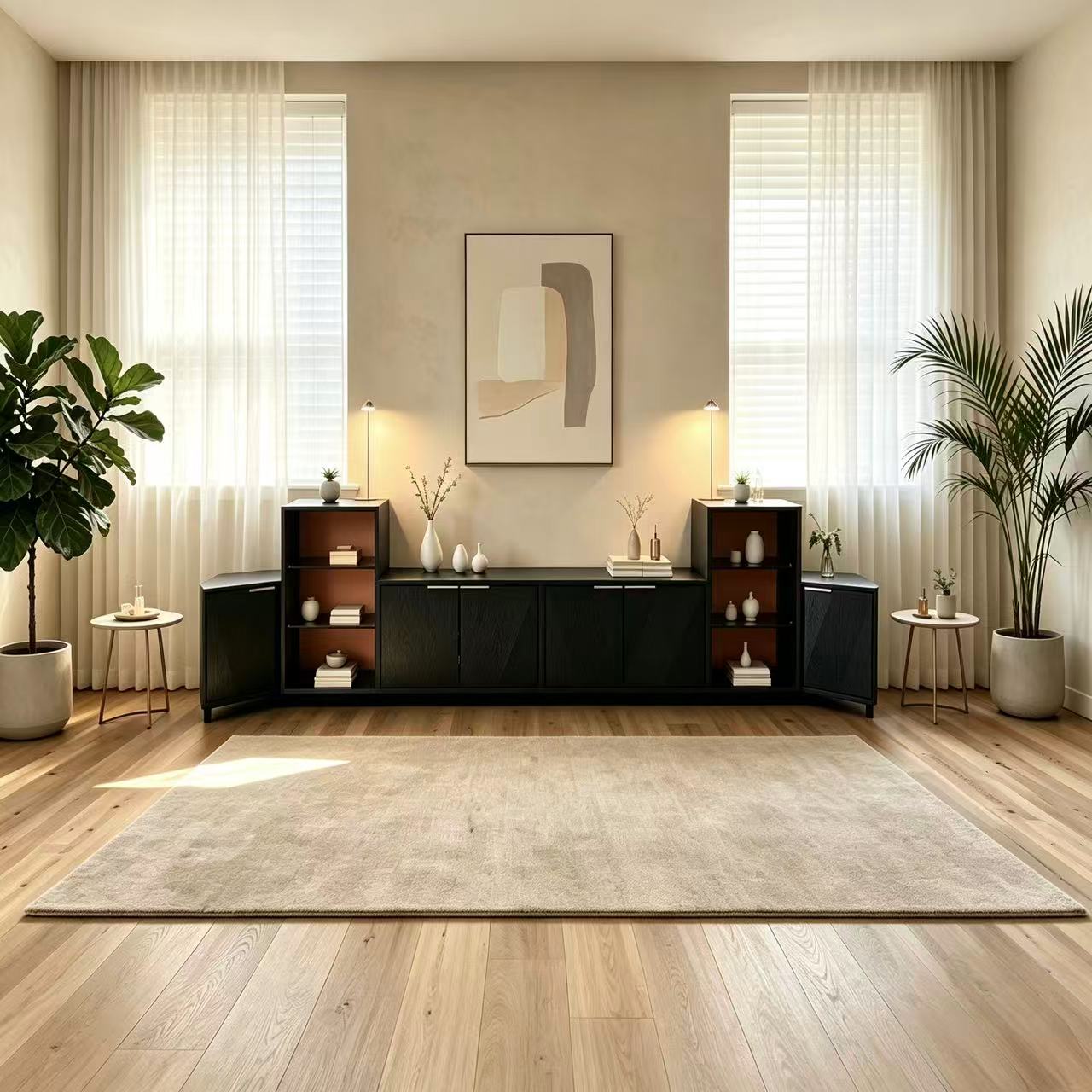 Velmora Modern Fluted TV Stand & Media Console