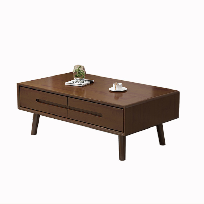 Lagom Vida Coffee Table & TV Unit Set, Walnut image 2
