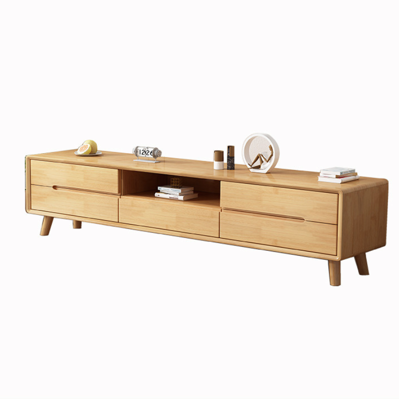Lagom Vida Coffee Table & TV Unit Set, Wood image 1
