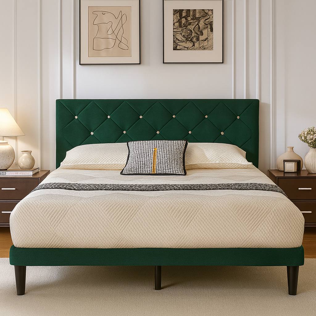Verona Studded Bed, Double image 0