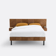 Chevron Double Bed with Integrated Bedside Tables image 1