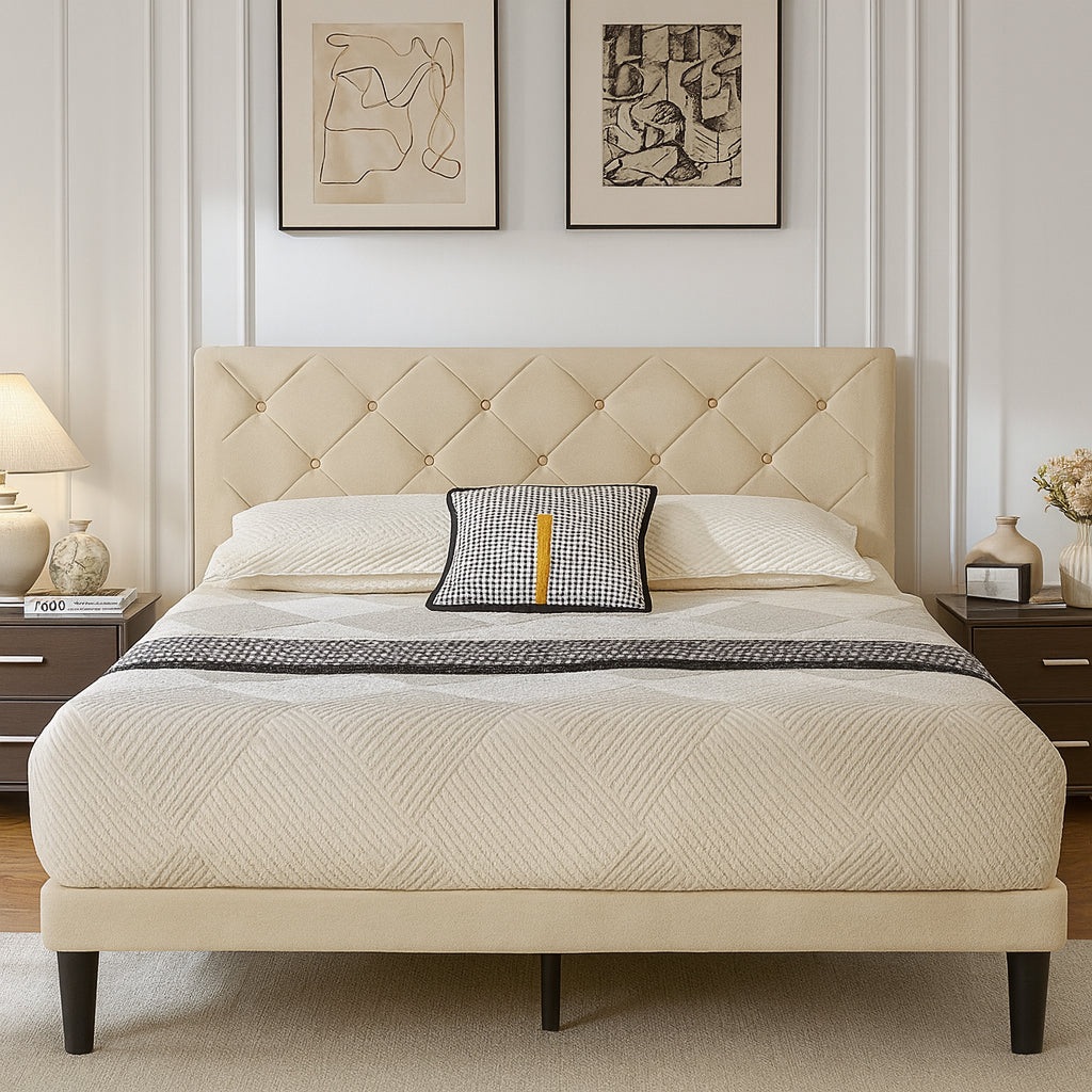 Verona Studded Bed, Queen image 1