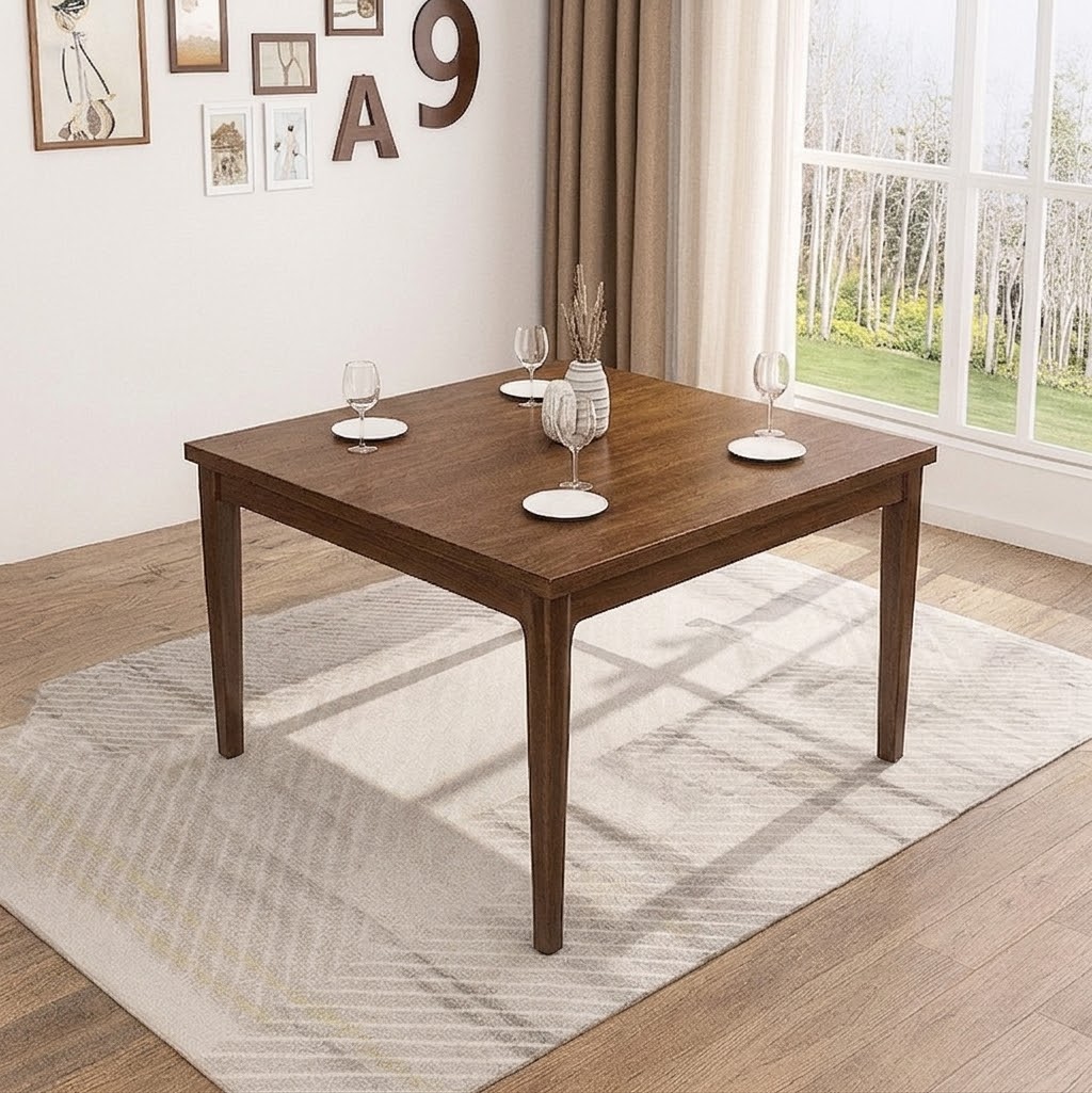 Lagom Dining Table Elm Edge, Walnut