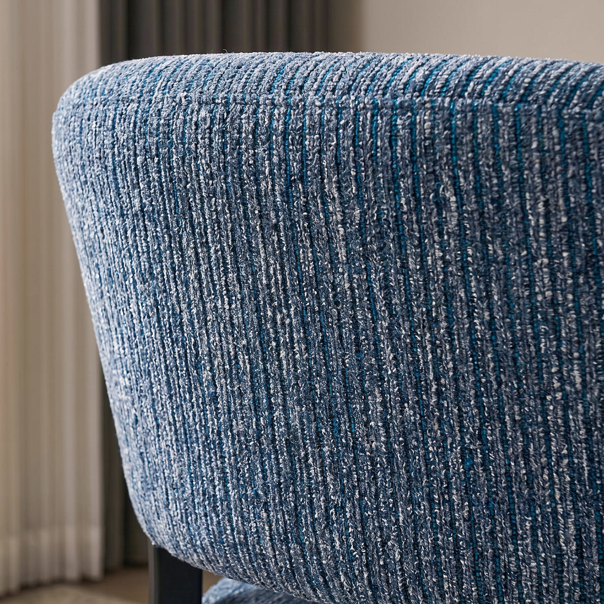 Haven Curved Back Chenille Lounge Chair