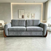 Luna Curved Arm Sofa - Mist Grey