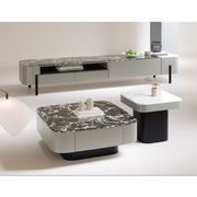 Aura Flow Entertainment & Coffee Table Set
