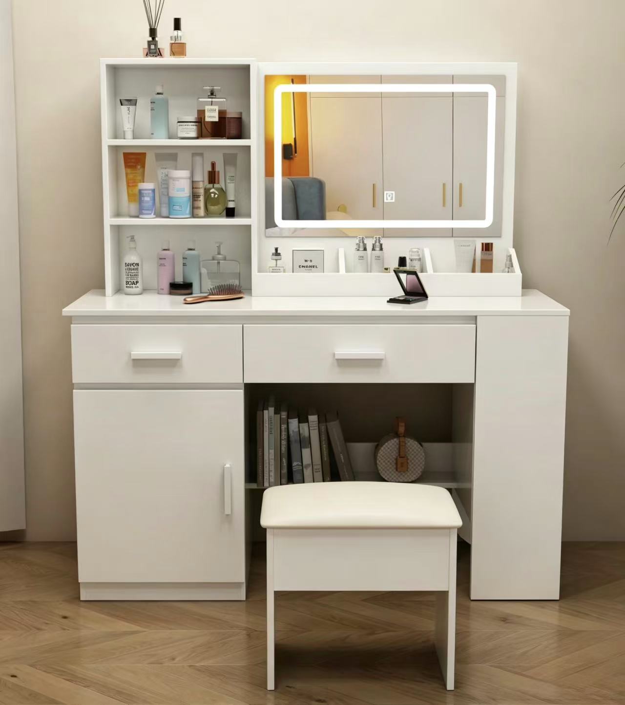 HomeGlow Storage Vanity Set