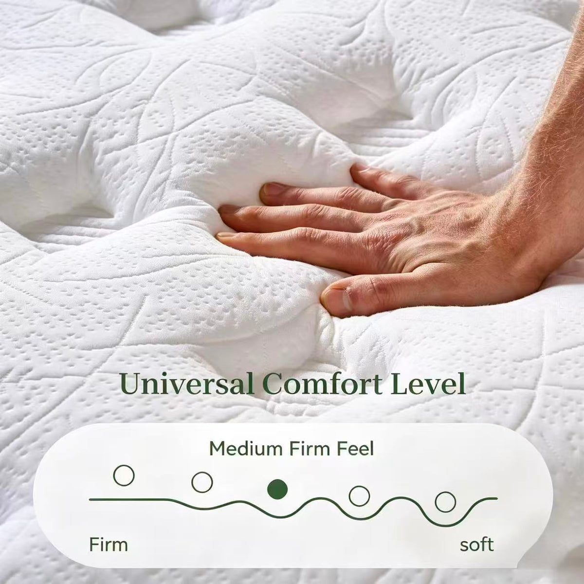 HALMAF Balance Hybrid Mattress – Medium Firm | Queen