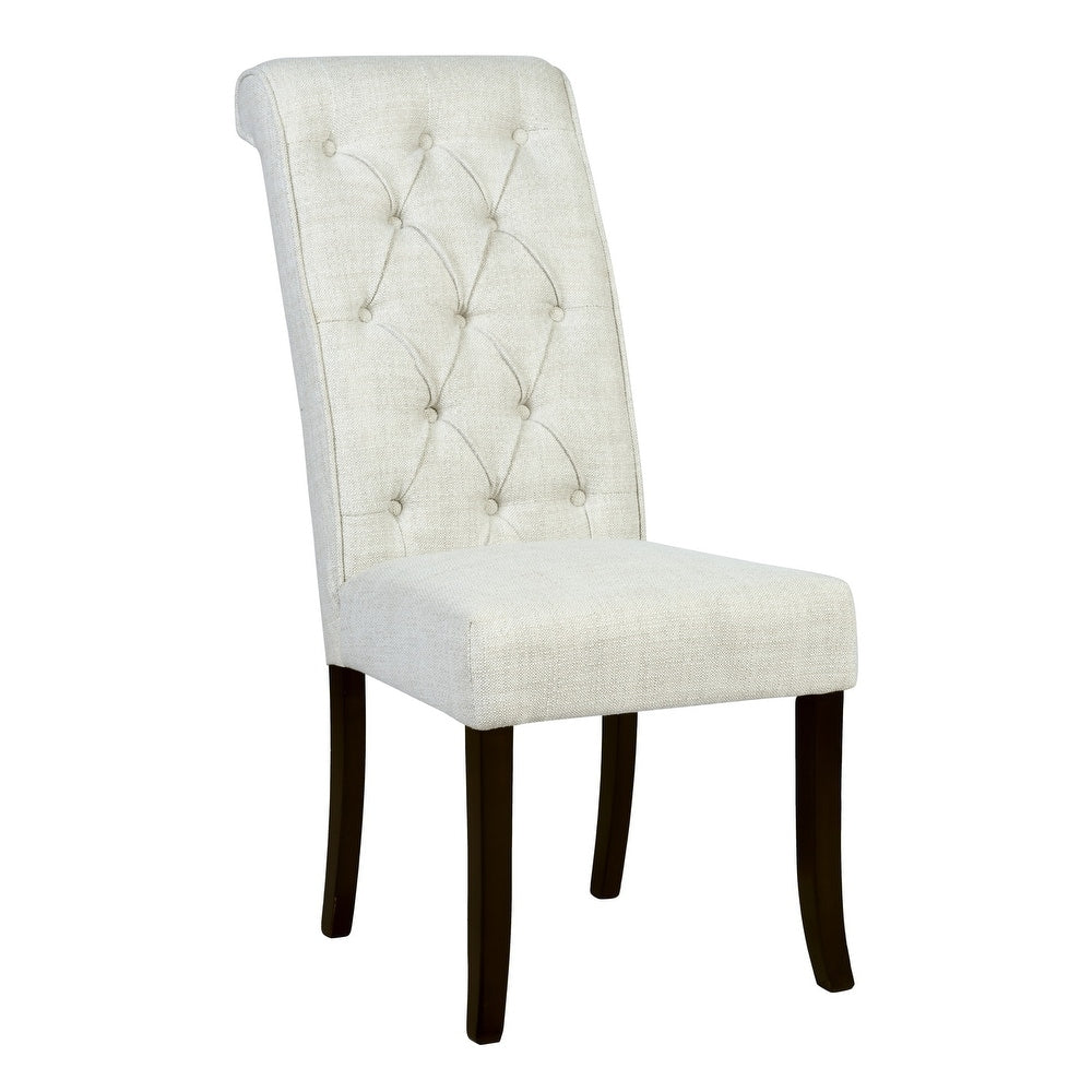 Cambridge Fabric Upholstered Solid Wood Dining Chair – Set of 2 image 2