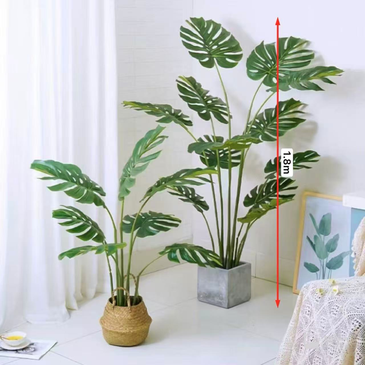 Lush Artificial Monstera Plant