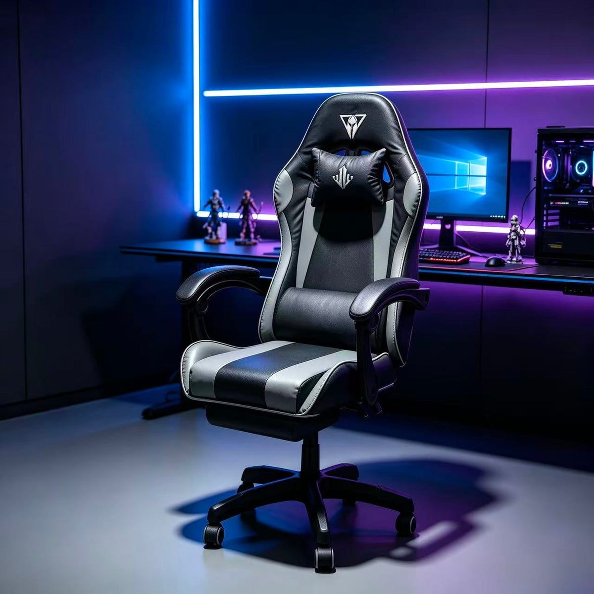 Apex Shield Gaming Chair with Footrest