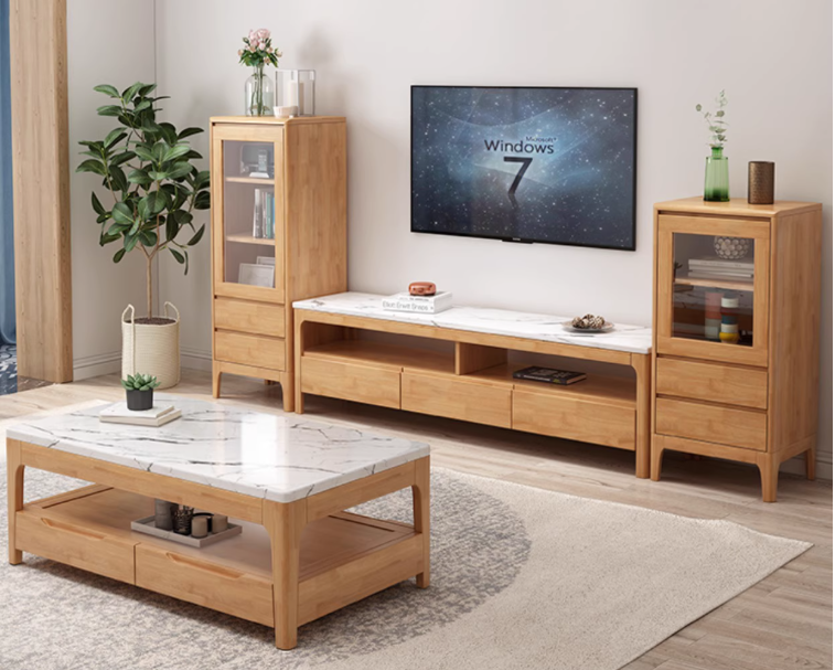 Lagom Alba Entertainment Unit, 180cm, Wood image 1
