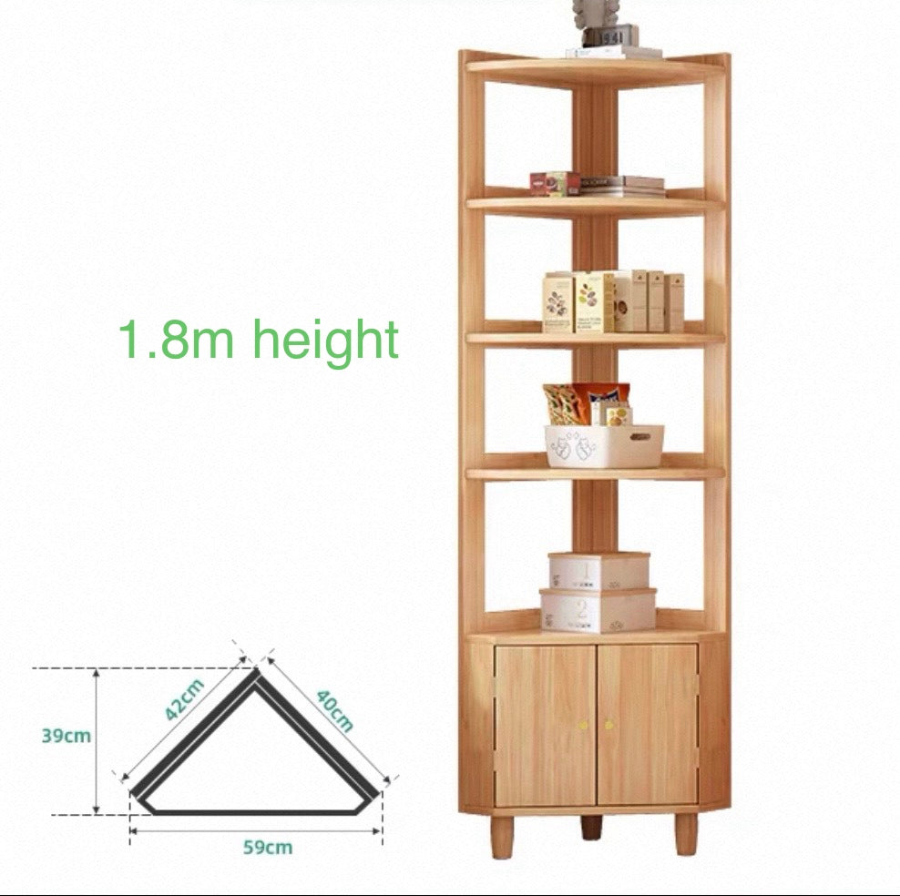 Lagom Vale Corner Shelf, Wood image 1