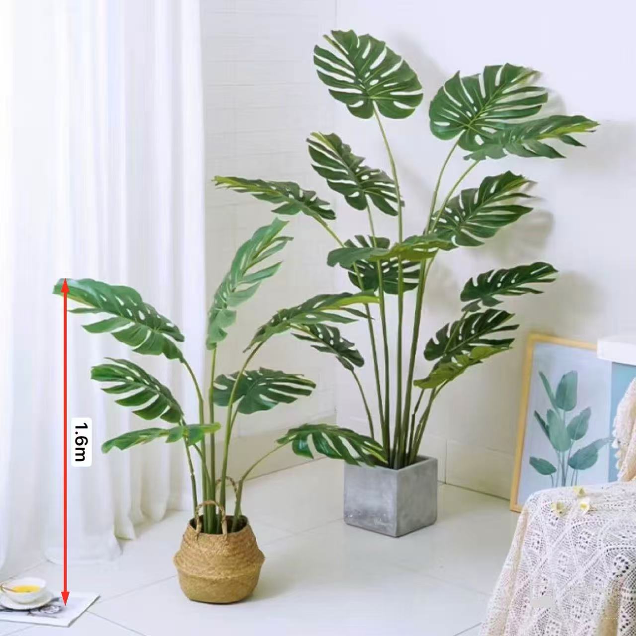 Lush Artificial Monstera Plant