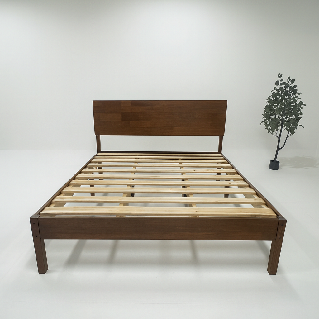 Lagom Natur Bed Frame, Walnut image 0