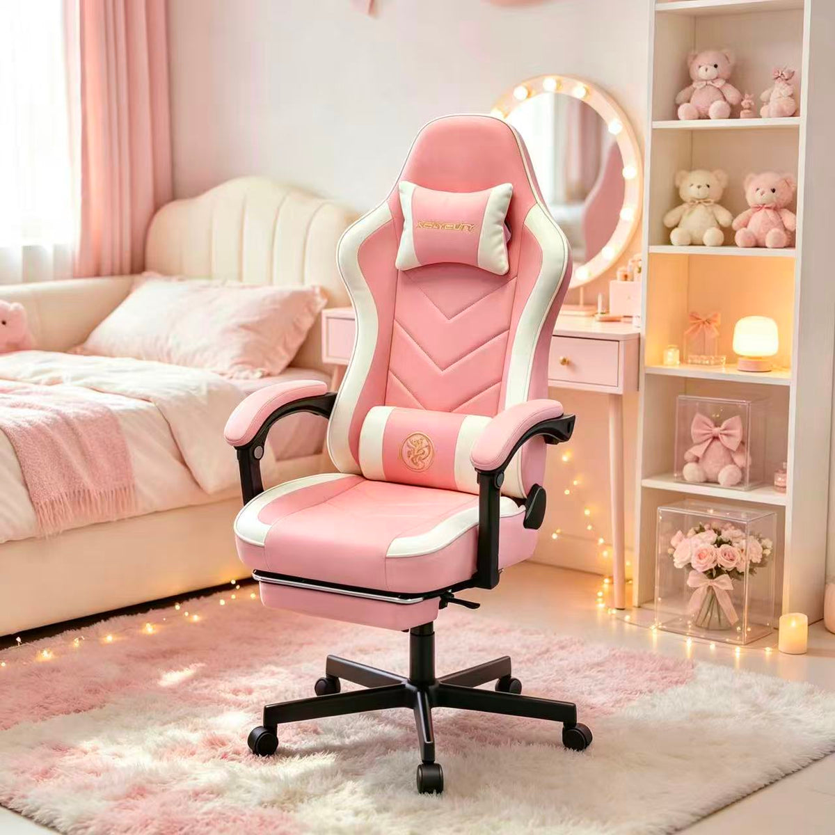 KSLYSUTY Pro Ergonomic Gaming Chair with Footrest