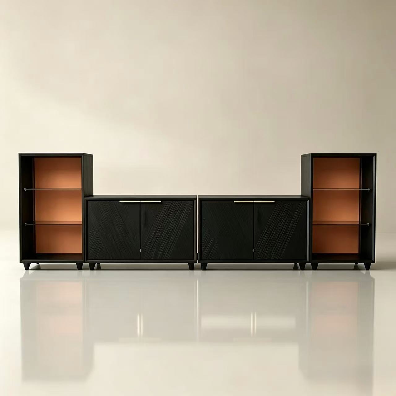 Velmora Modern Fluted TV Stand & Media Console