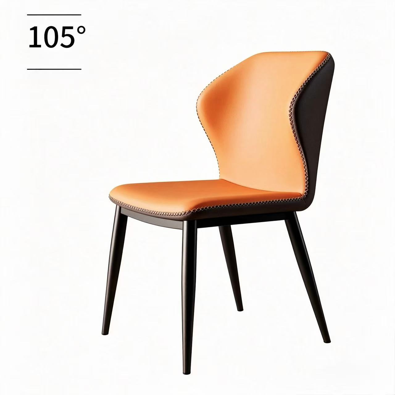 Aster Dining Chair, Orange, Set of 4