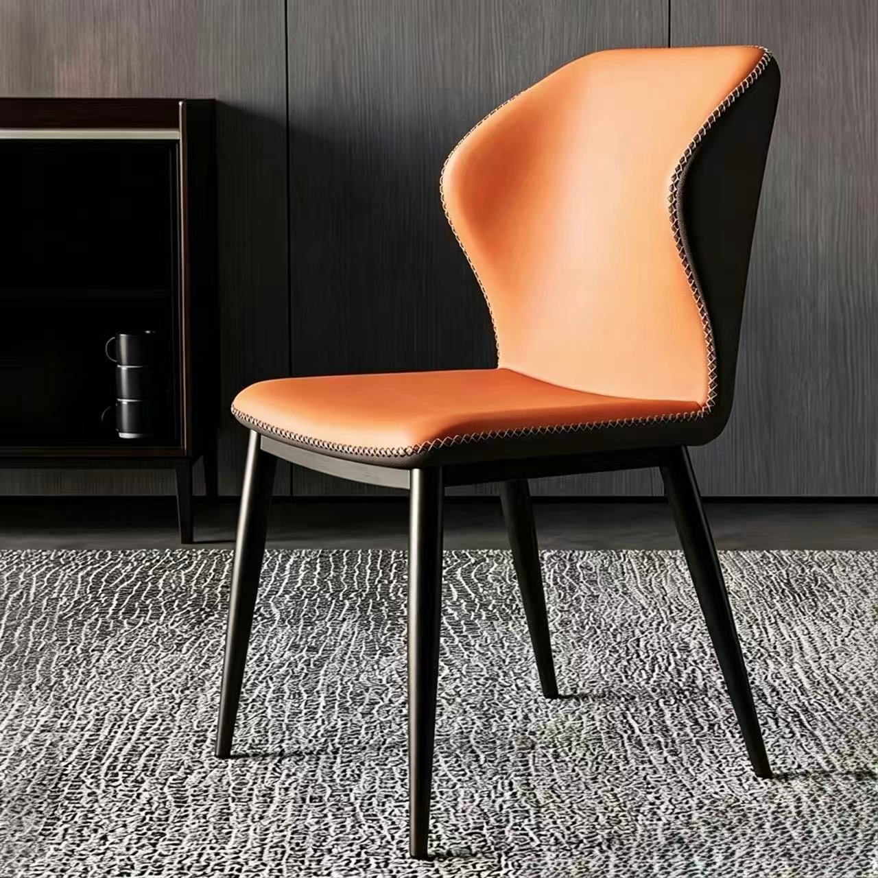Aster Dining Chair, Orange, Set of 4