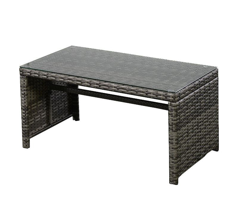 BLACK JAGUAR 4PCS Outdoor Furniture Set Chairs Coffee Table Patio Garden Set image 3