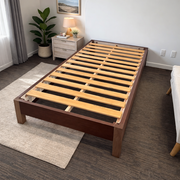 Lagom Tranquil Bed Base, Walnut image 0