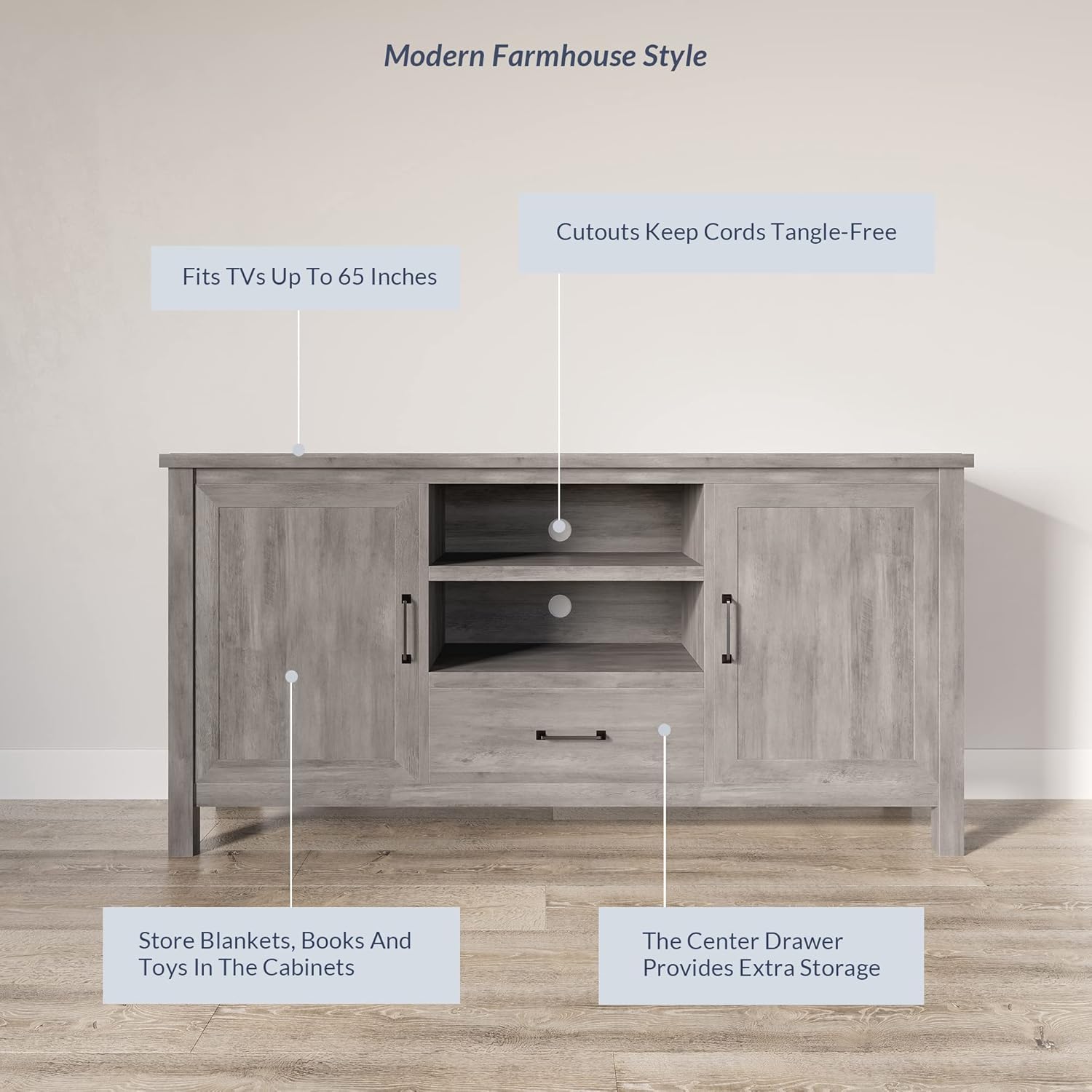 Skara Grey Oak TV Unit