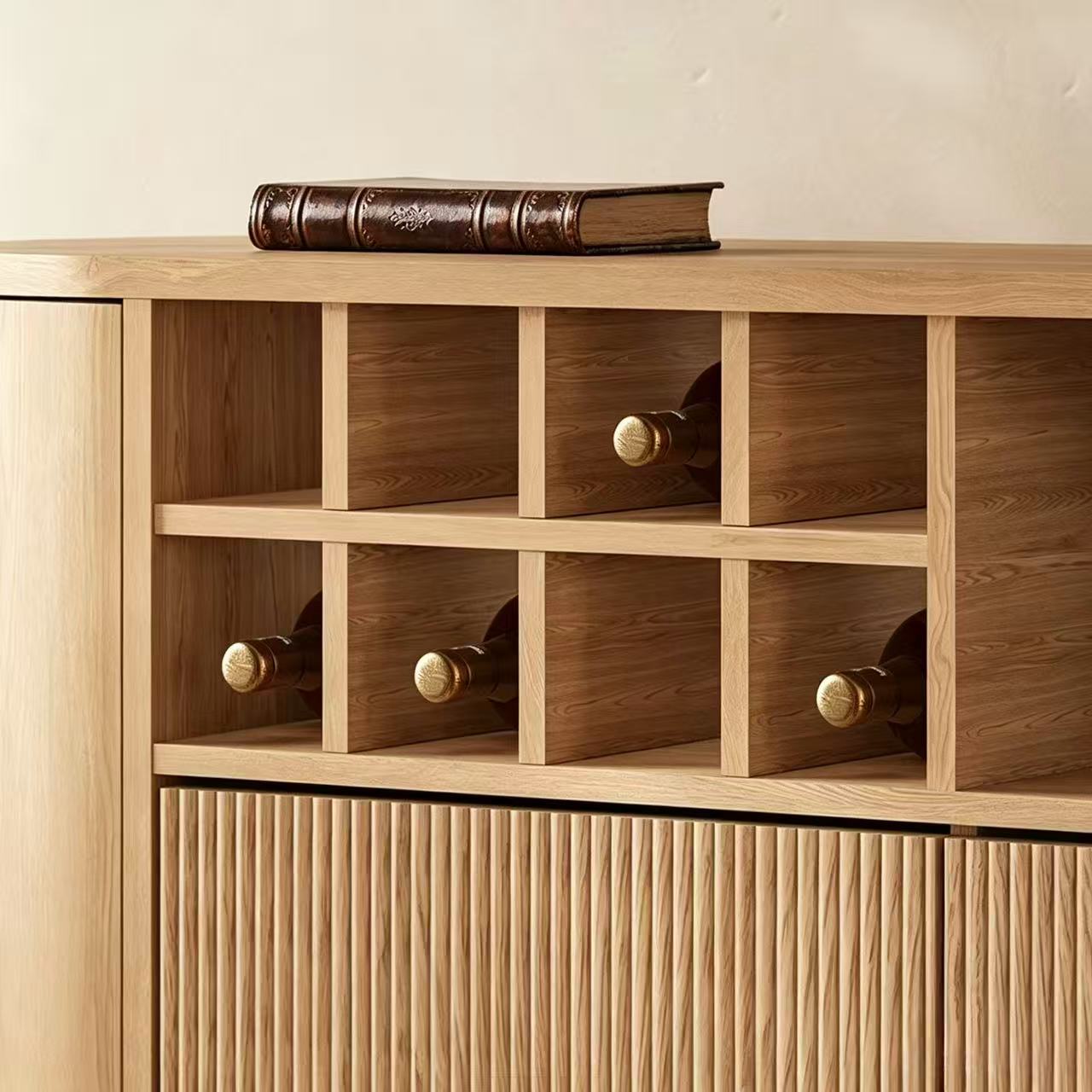 Soren Japandi Wood Sideboard Buffet Cabinet with Storage