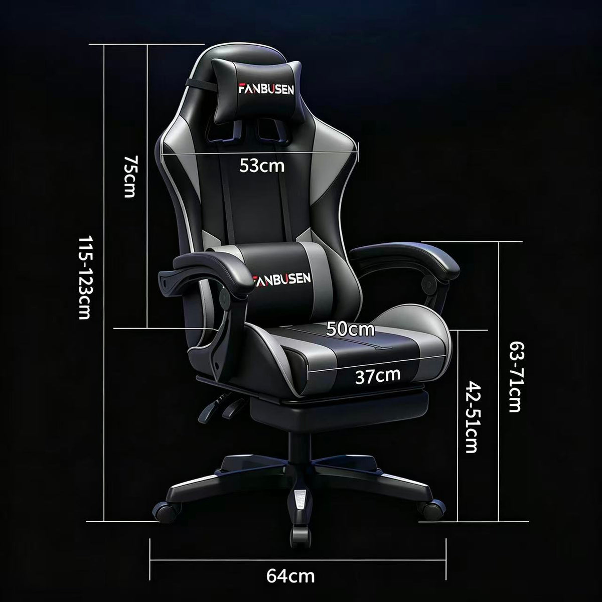 FANBUSEN AeroFlex Ergonomic Gaming Chair