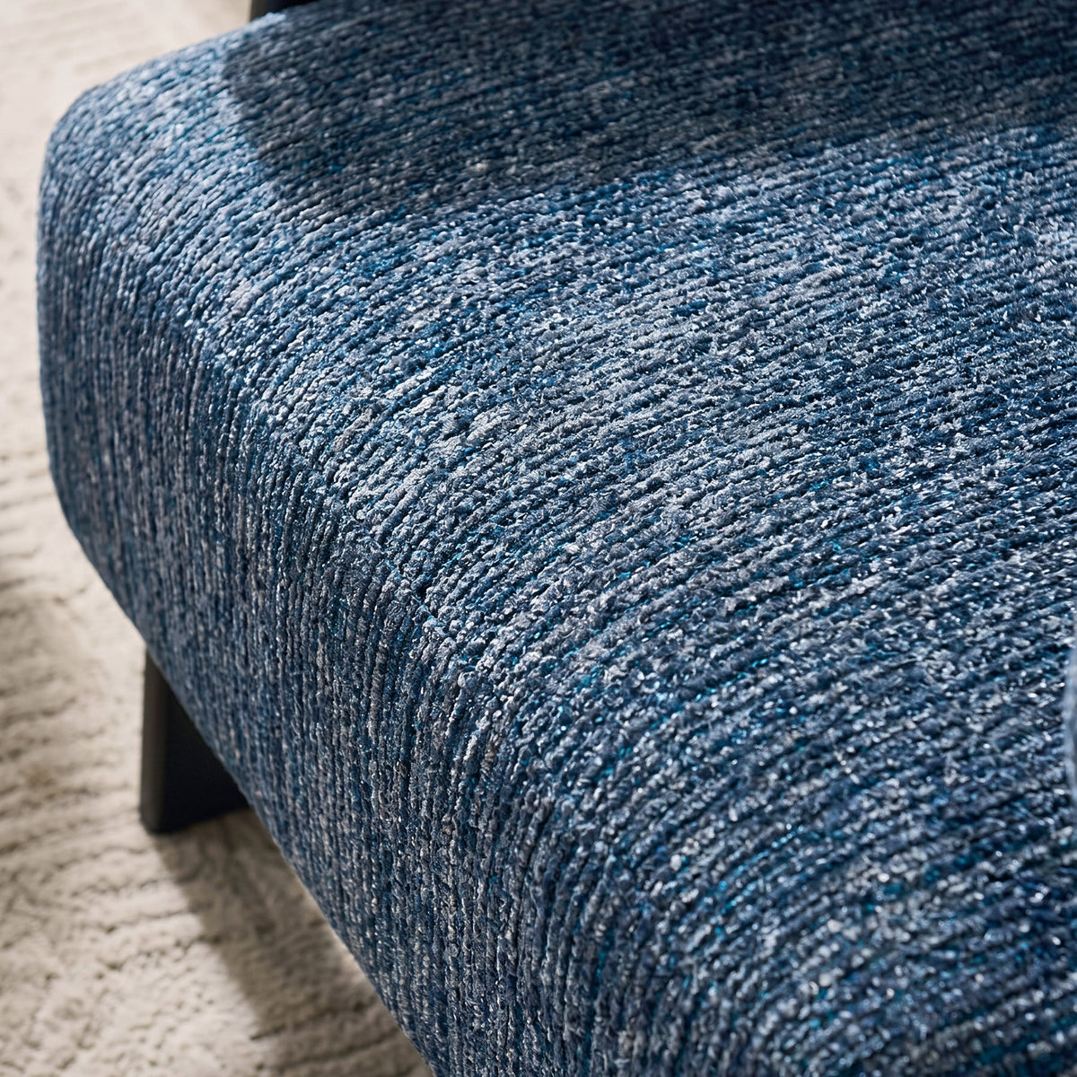 Haven Curved Back Chenille Lounge Chair