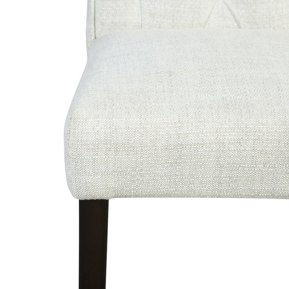 Cambridge Fabric Upholstered Solid Wood Dining Chair – Set of 2 image 7