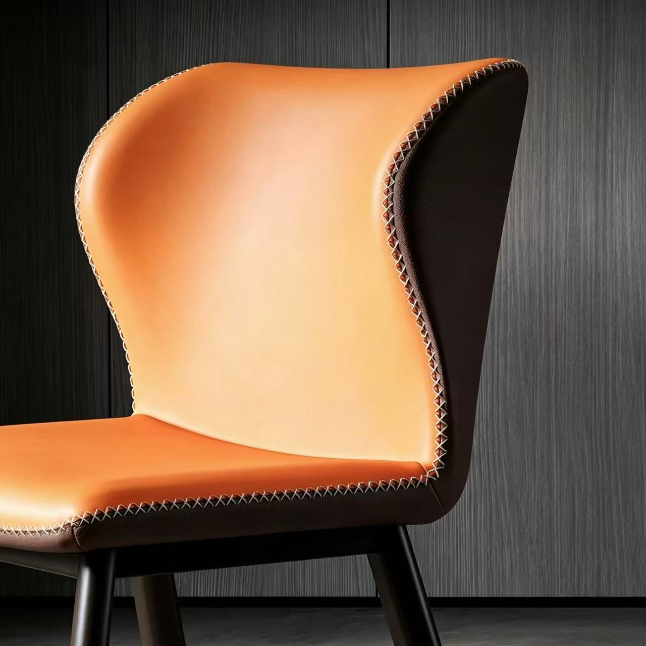 Aster Dining Chair, Orange, Set of 4