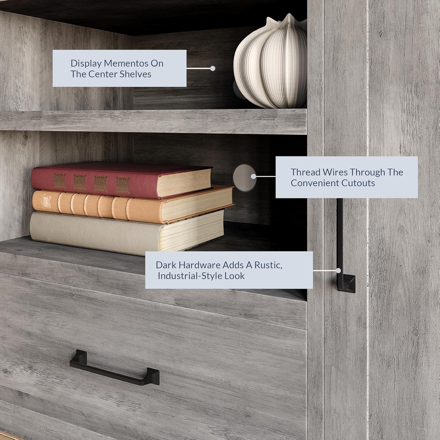 Skara Grey Oak TV Unit