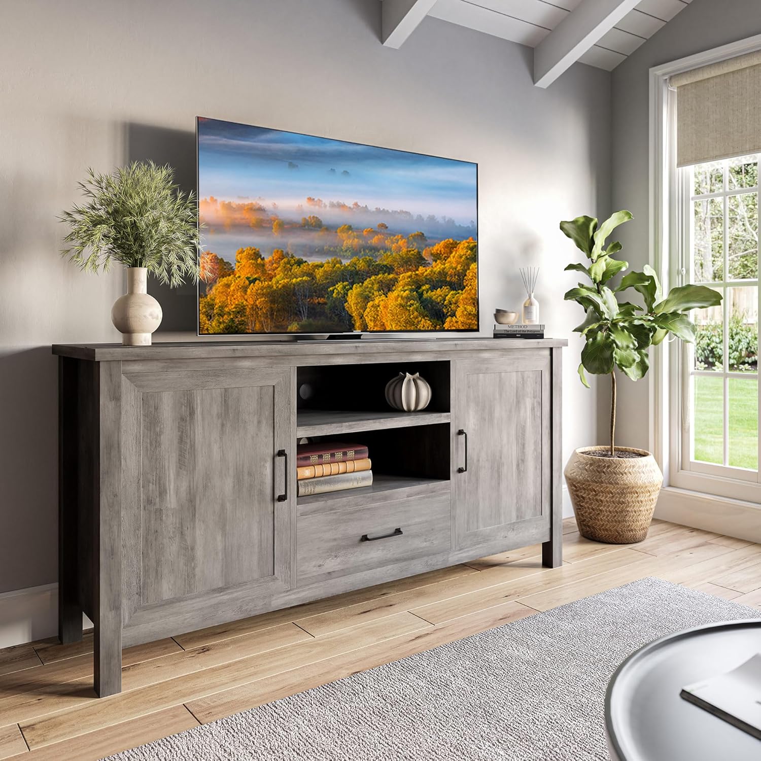 Skara Grey Oak TV Unit