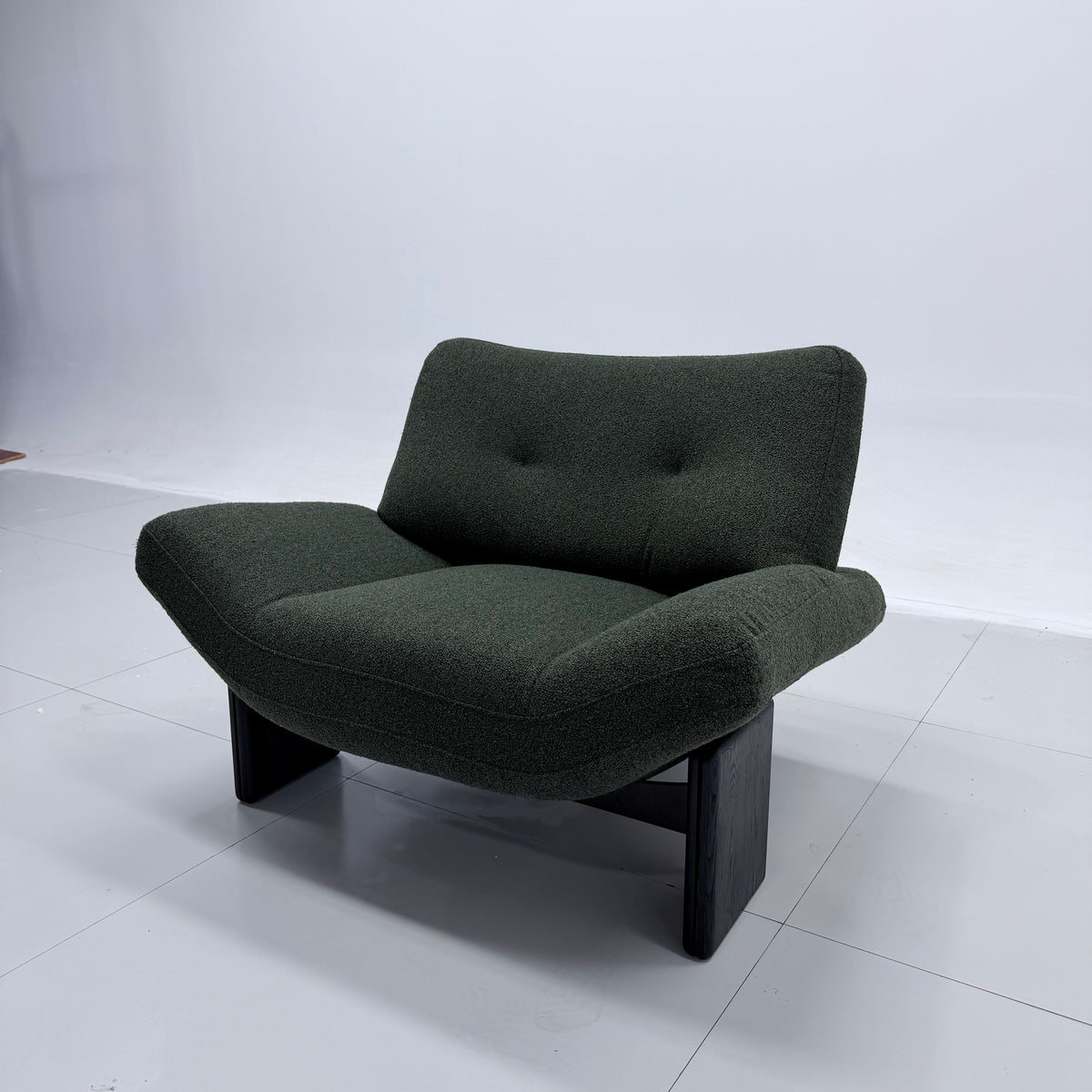 Elwood Armless Chenille Lounge Chair