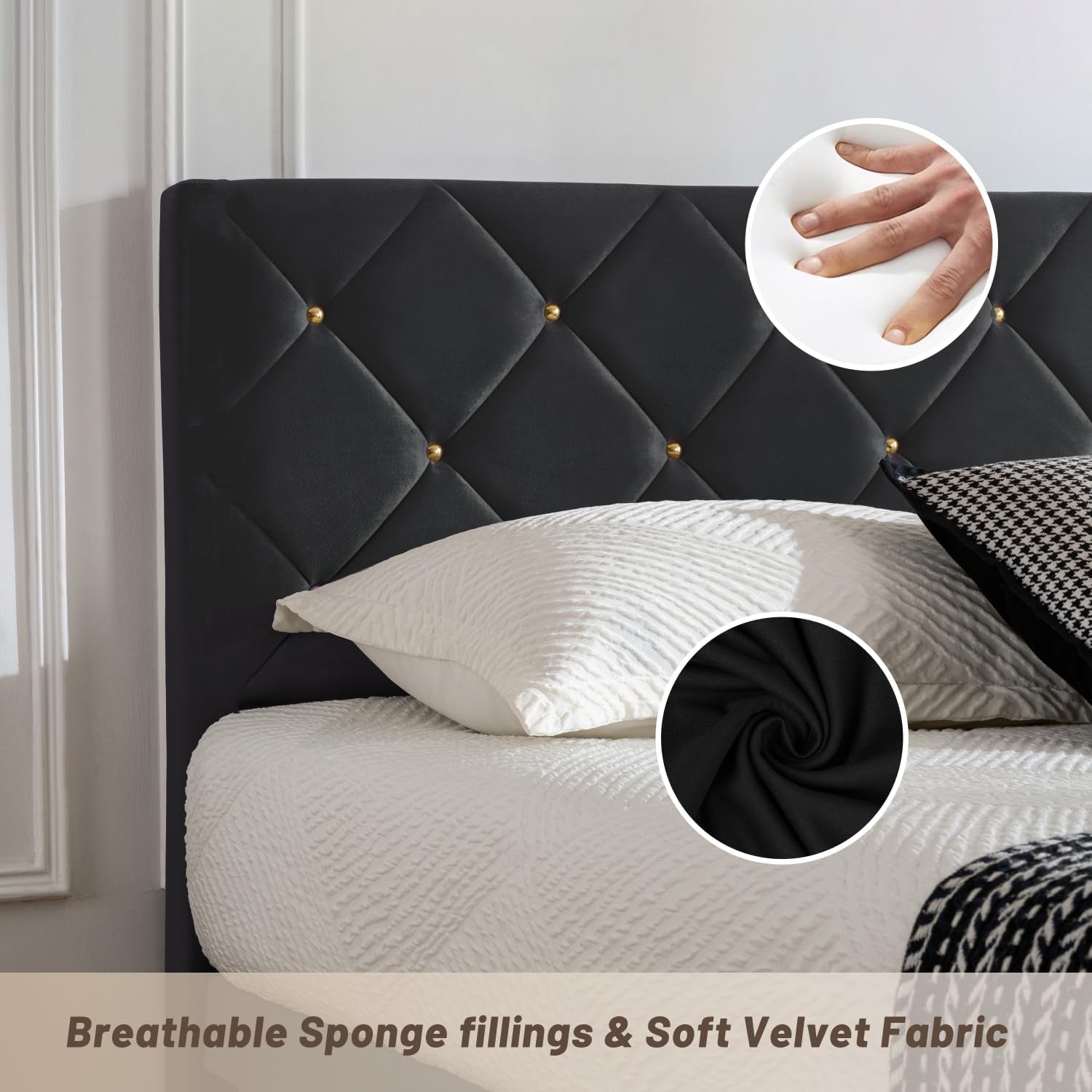 Verona Studded Bed, Double image 4