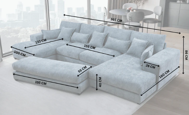 Boston Corner Sofa with Ottoman image 2