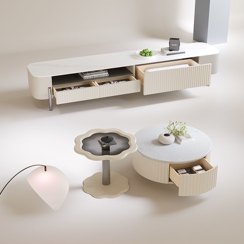 Lumi Drift Entertainment & Coffee Table Set
