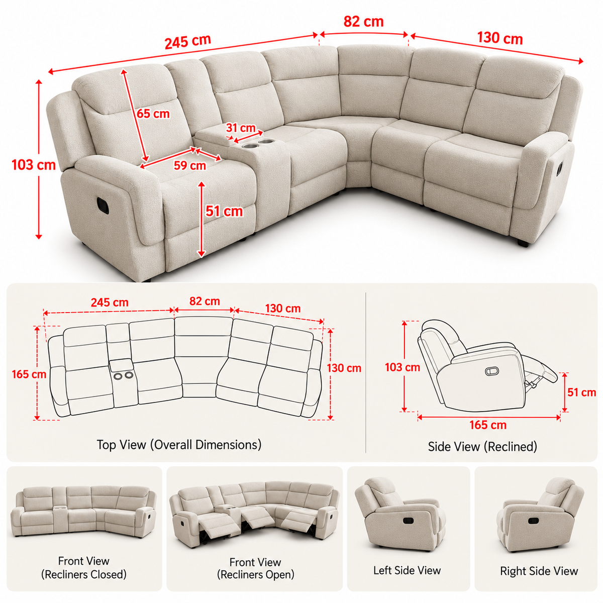 ALASKA HARBOUR Reclining Corner Sectional