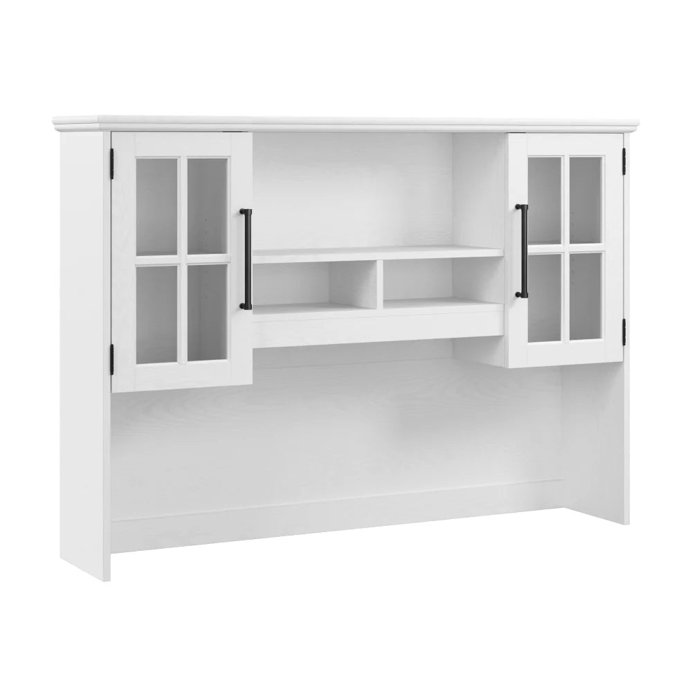White Ash Computer Desk Hutch